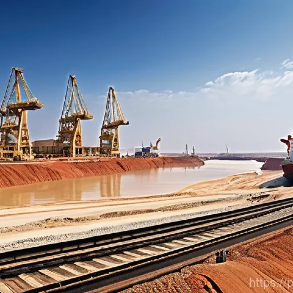 사하라 아랍 민주 공화국과 북아프리카 경제 비교 - A dynamic scene showcasing the robust economic development fueled by natural resources in a North Af...