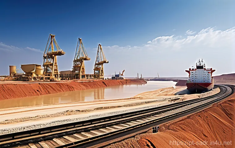 사하라 아랍 민주 공화국과 북아프리카 경제 비교 - A dynamic scene showcasing the robust economic development fueled by natural resources in a North Af...